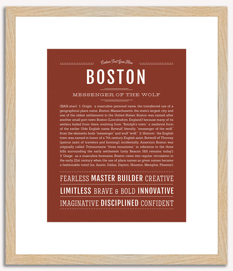 Boston | Name Art Print