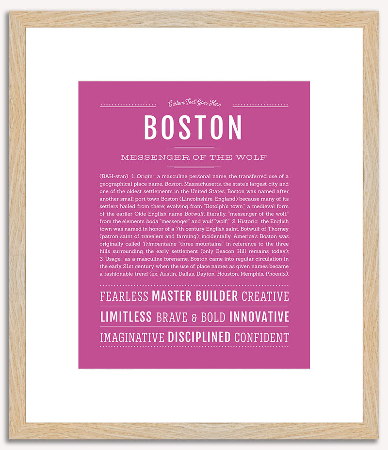 Boston | Name Art Print