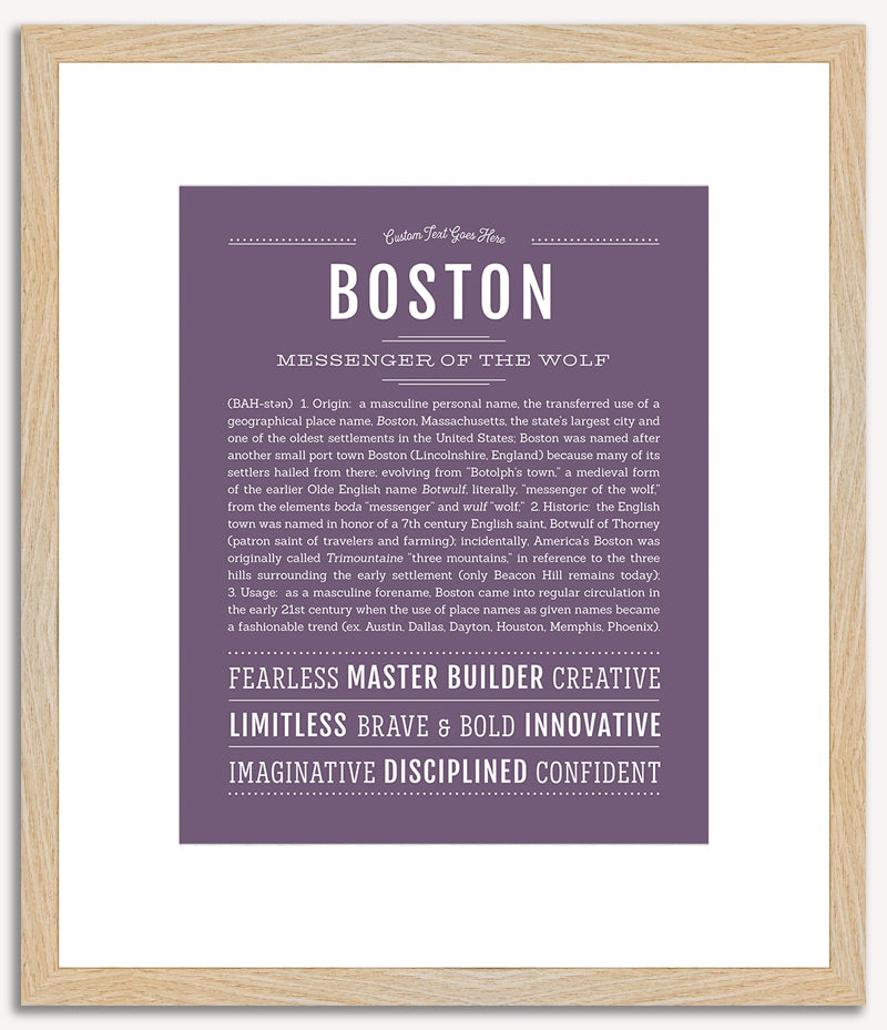 Boston | Name Art Print