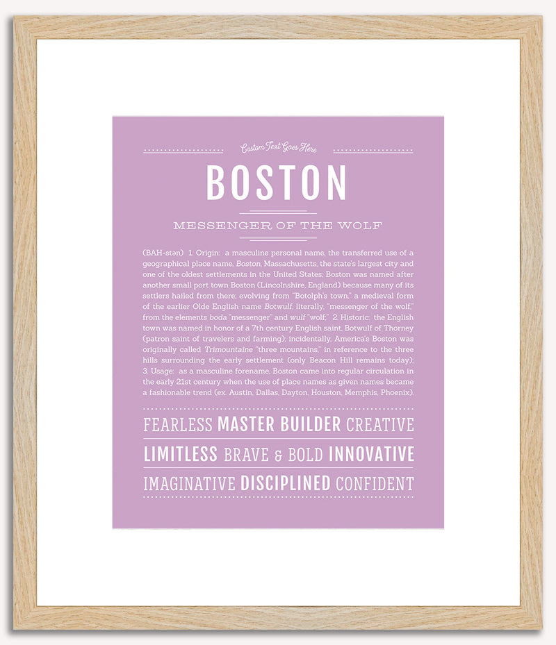 Boston | Name Art Print