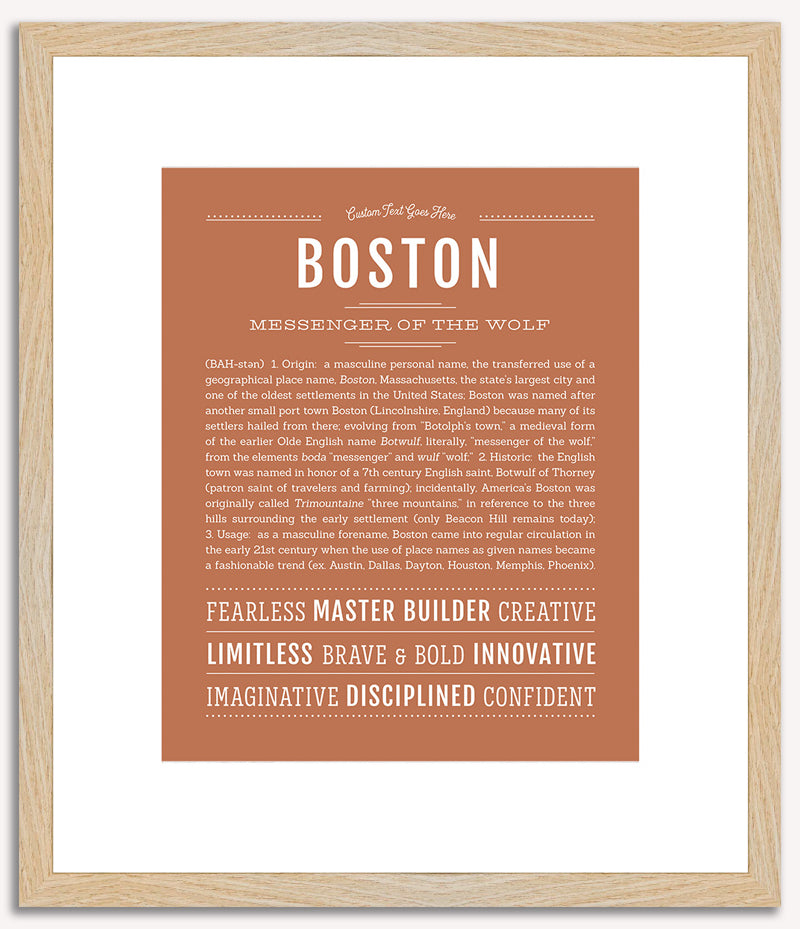 Boston | Name Art Print