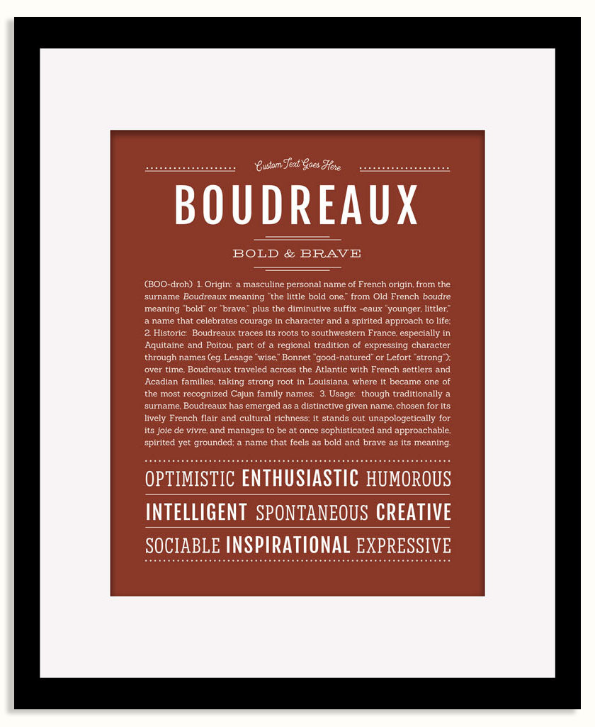 Frame Options | Bordeaux | Black Frame, Matted