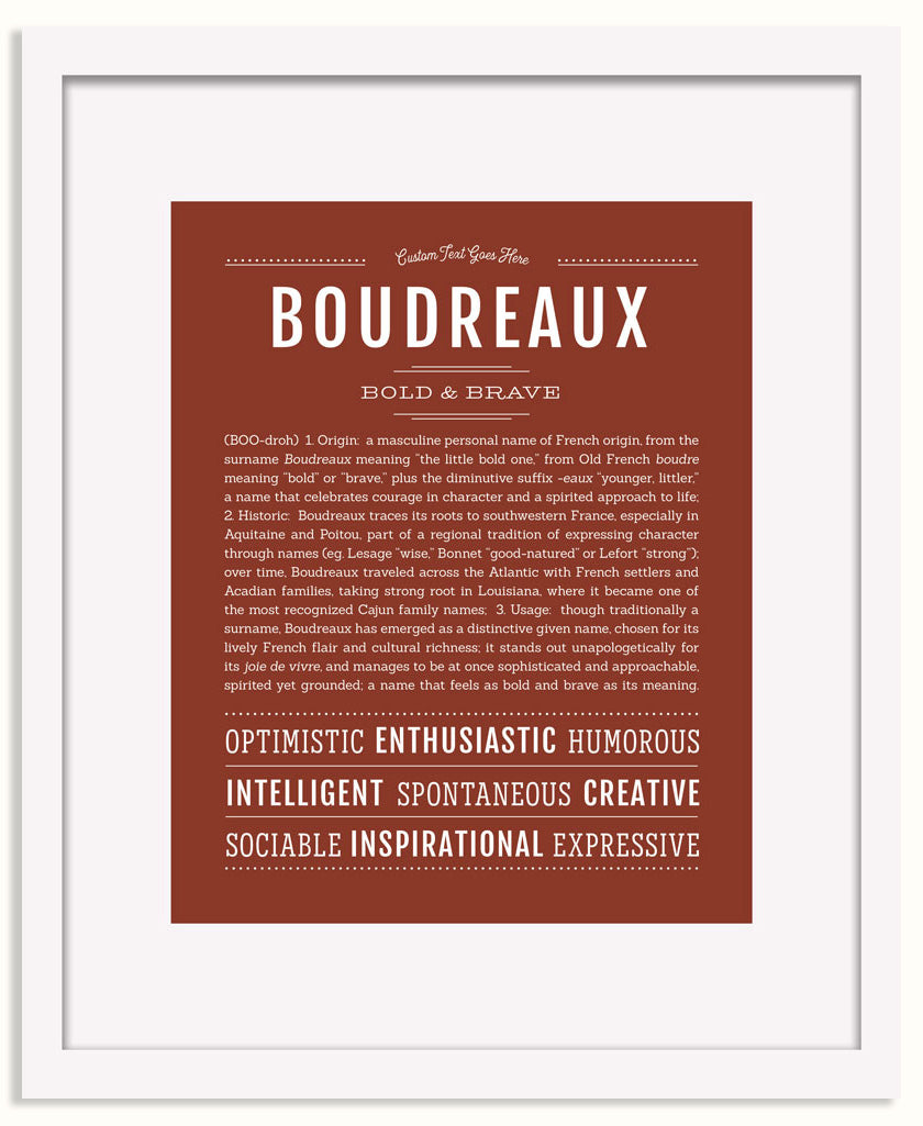 Frame Options | Bordeaux | White Frame, Matted