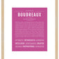 Frame Options | Dark Pink | Maple Frame, Matted