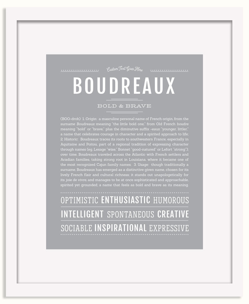 Frame Options | Light Gray | White Frame, Matted