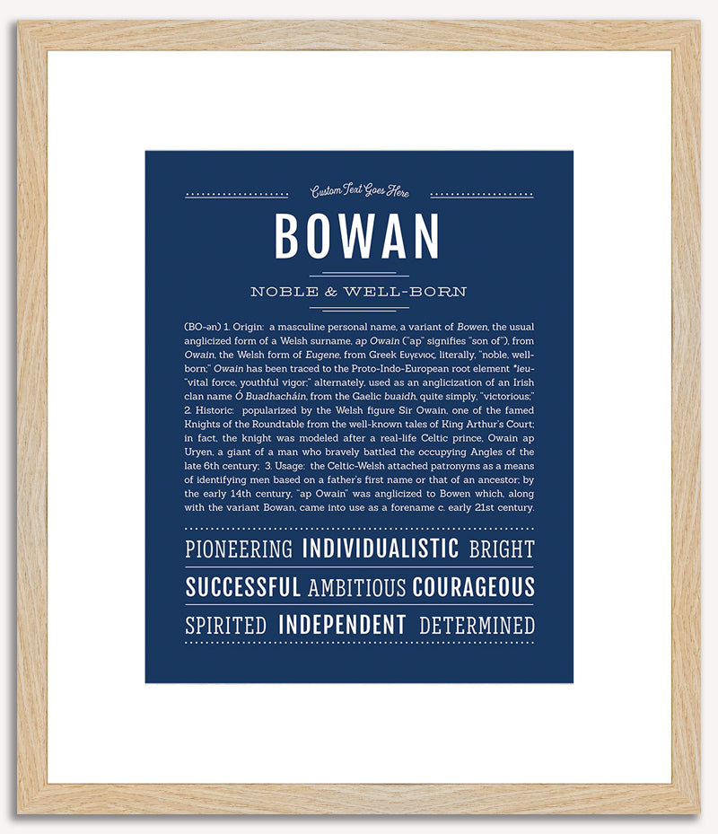 Bowan | Name Art Print