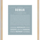 Bowan | Name Art Print