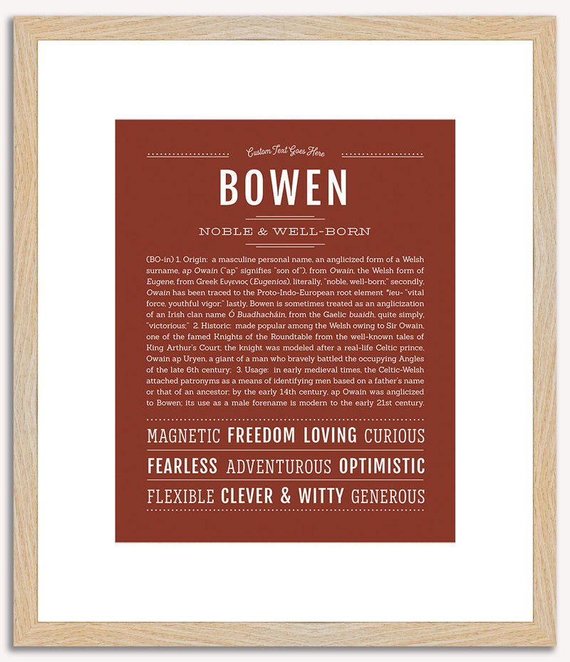 Bowen | Name Art Print