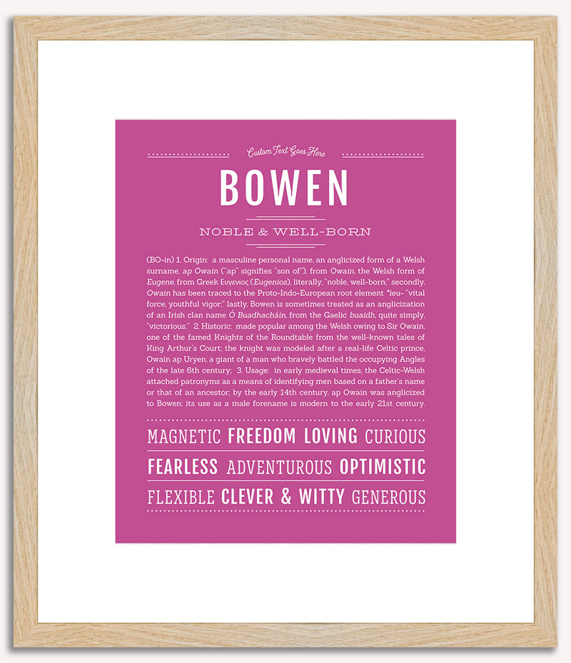 Bowen | Name Art Print