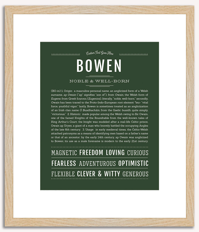 Bowen | Name Art Print