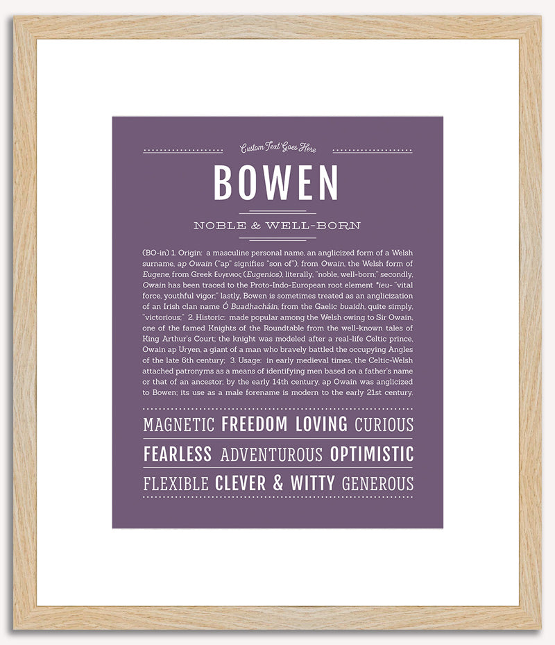 Bowen | Name Art Print