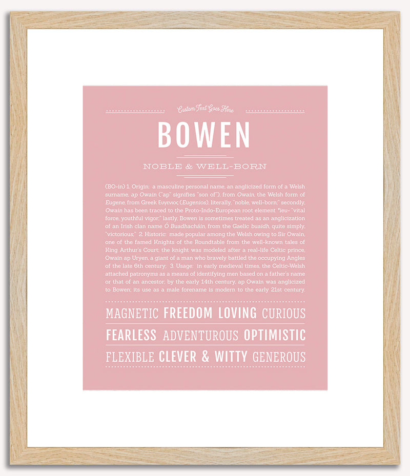 Bowen | Name Art Print