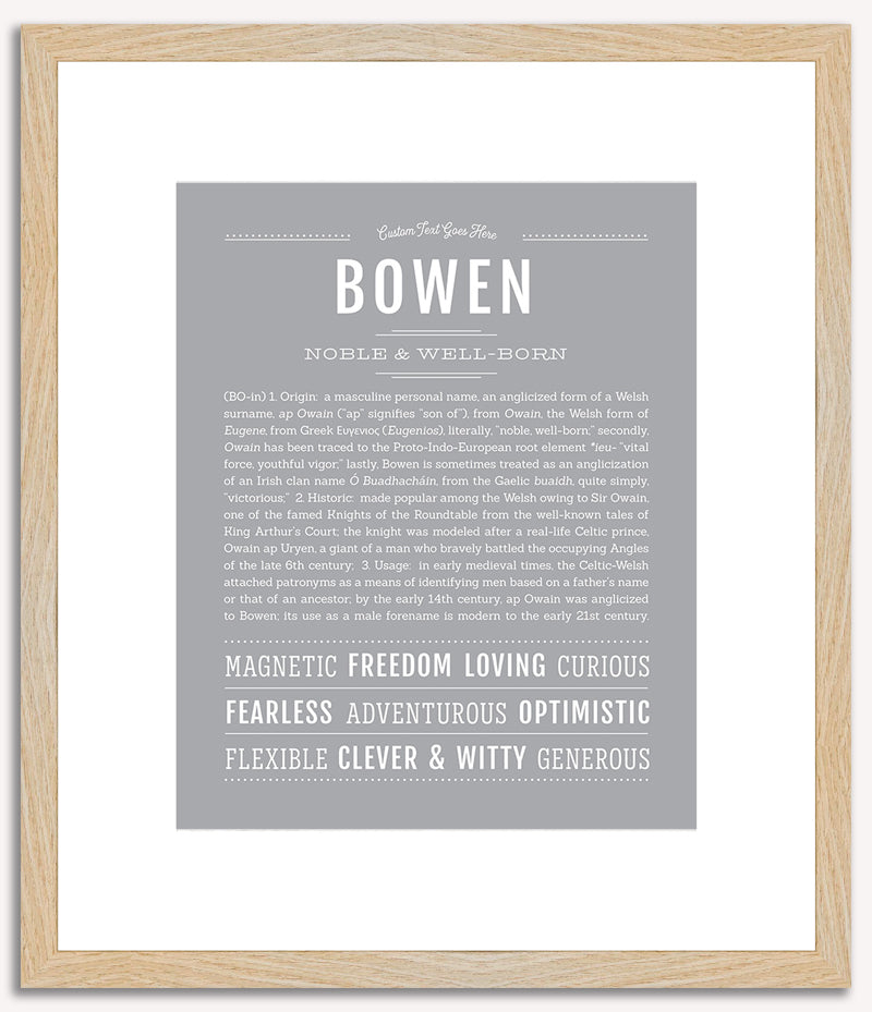 Bowen | Name Art Print