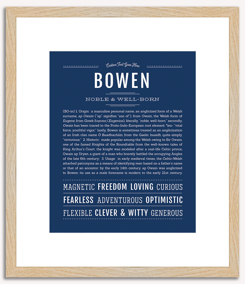 Bowen | Name Art Print