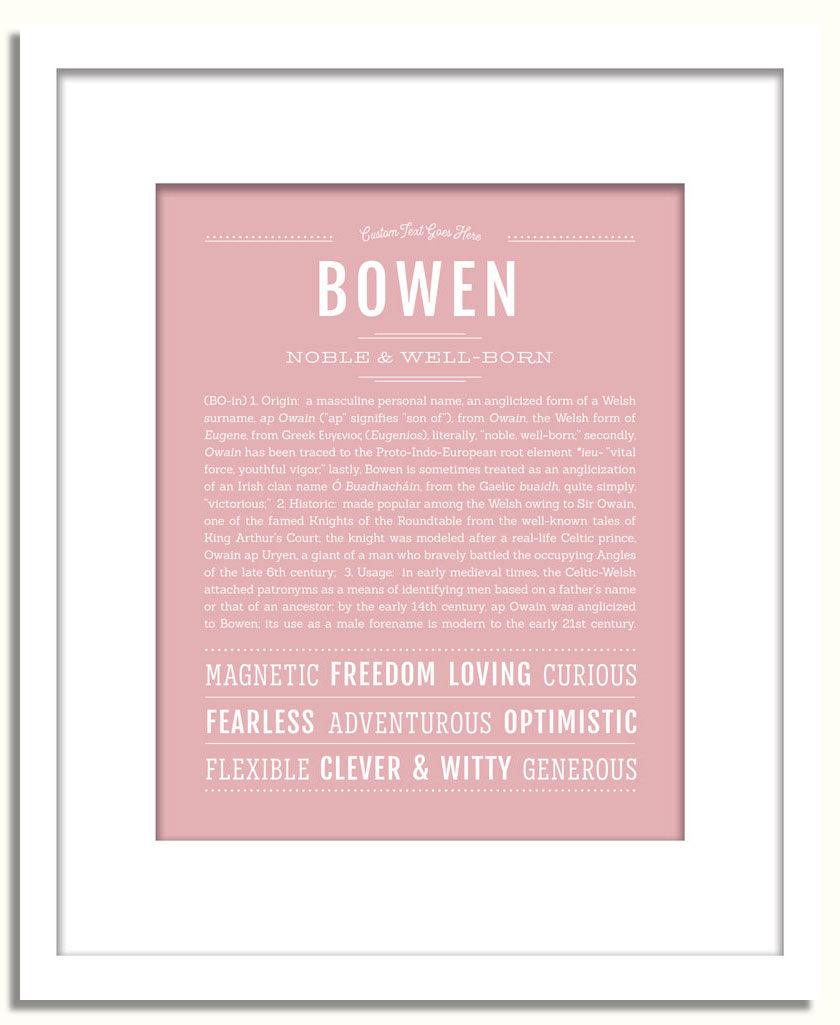 Frame Options | Dusty Rose | White Frame, Matted