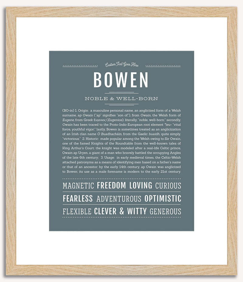 Bowen | Name Art Print