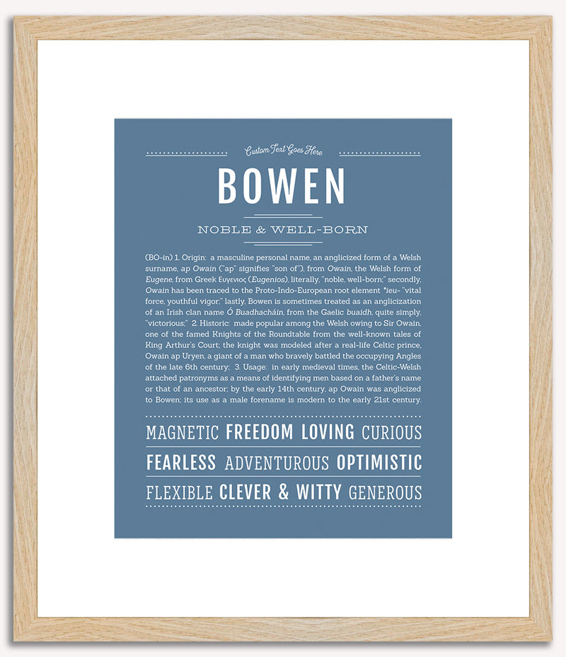 Bowen | Name Art Print