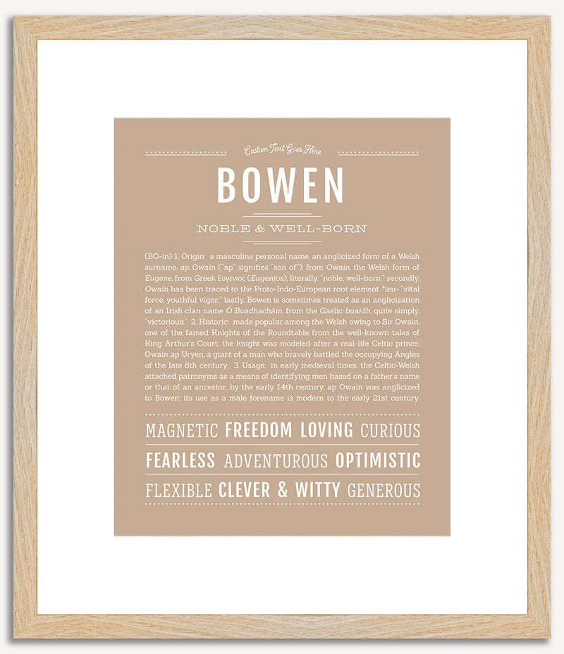 Bowen | Name Art Print