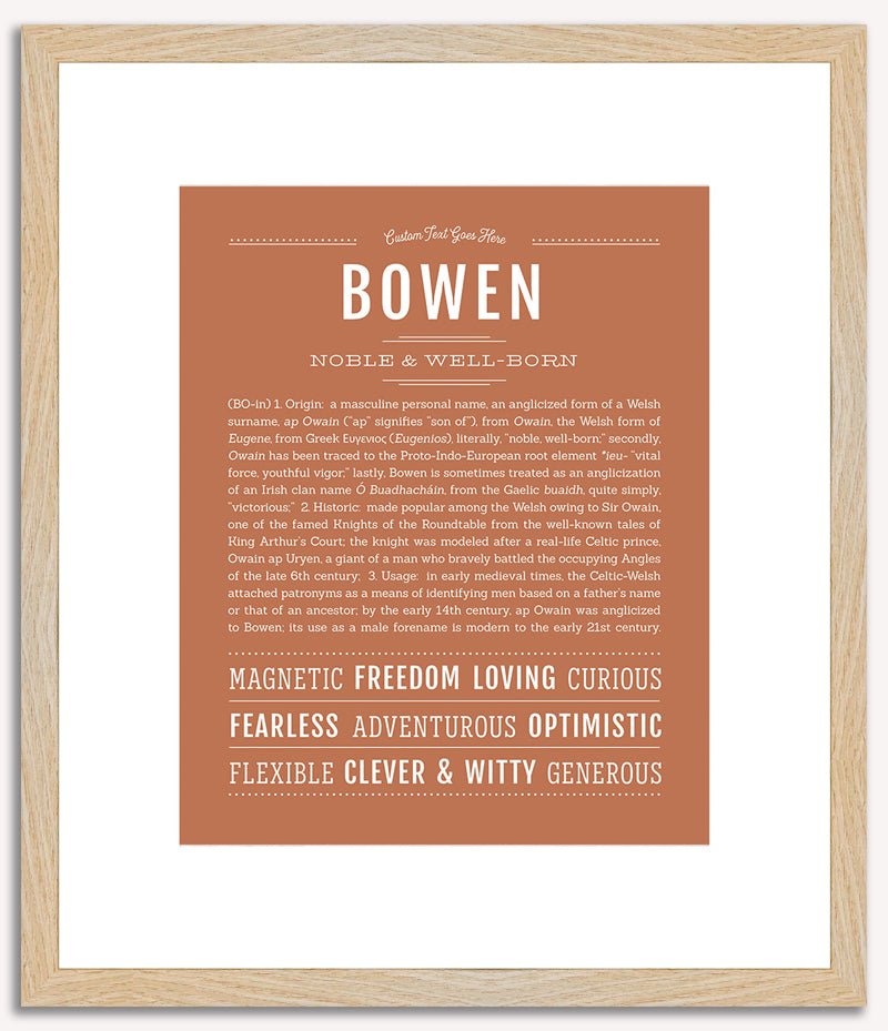 Bowen | Name Art Print