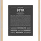 Boyd | Name Art Print