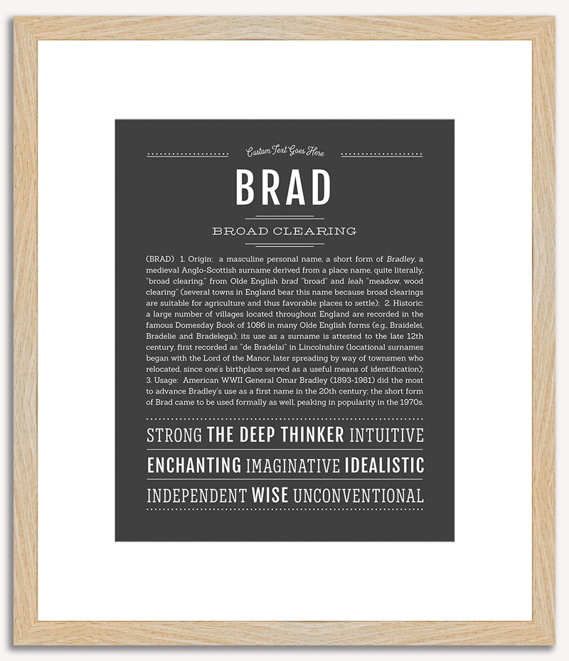 Brad | Name Art Print