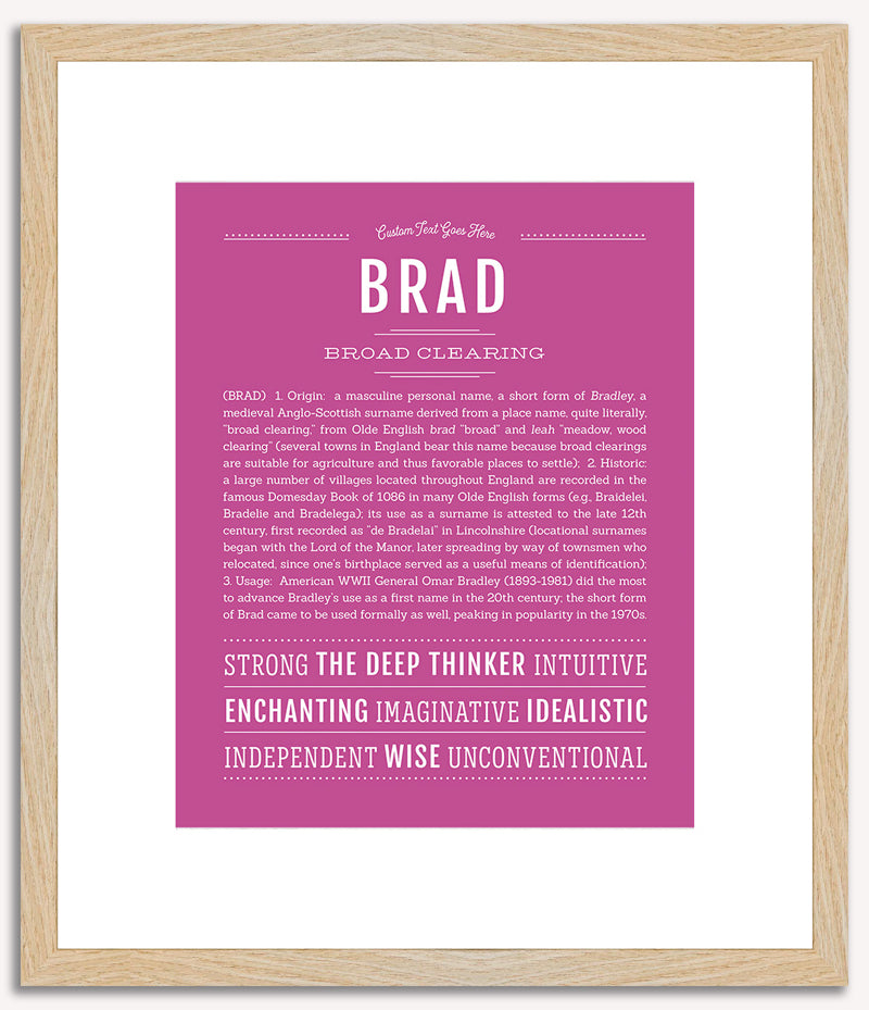 Brad | Name Art Print