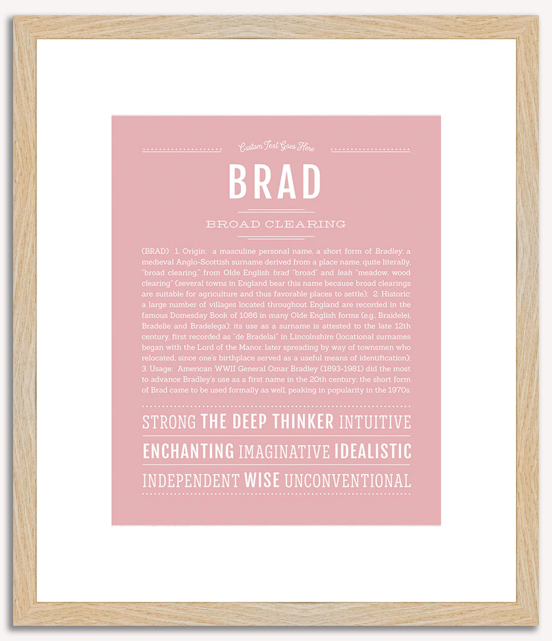 Brad | Name Art Print