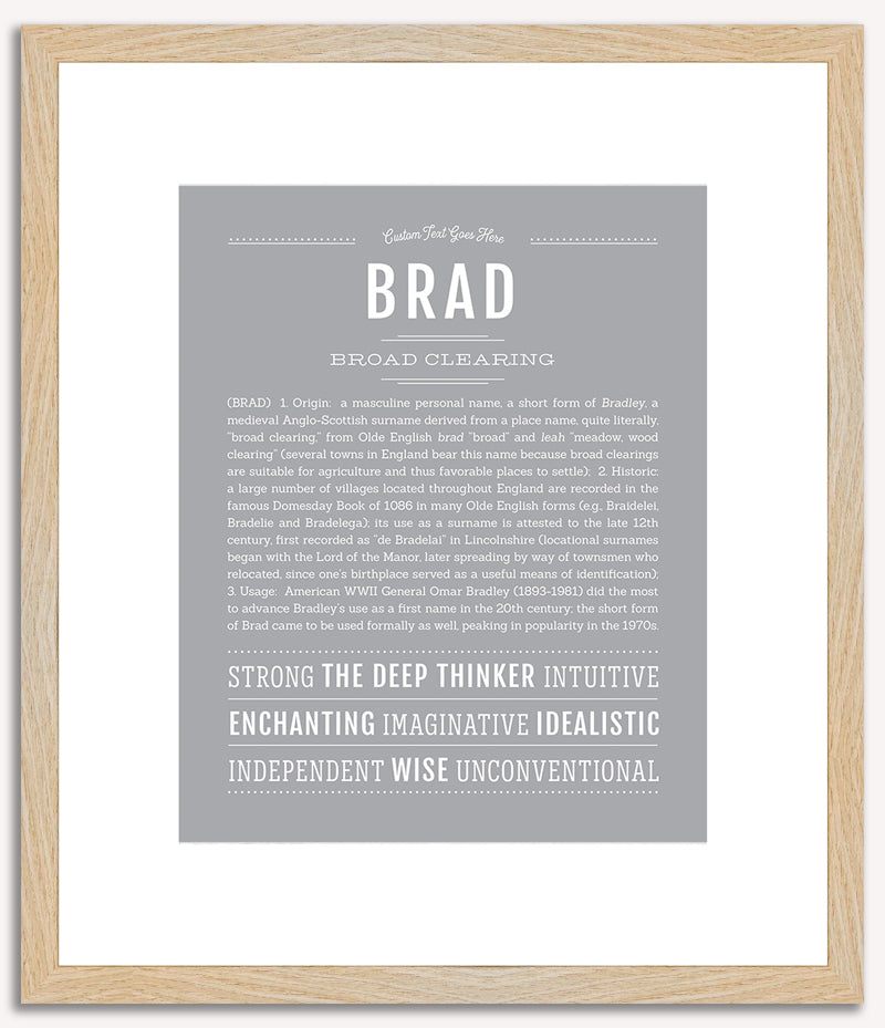 Brad | Name Art Print