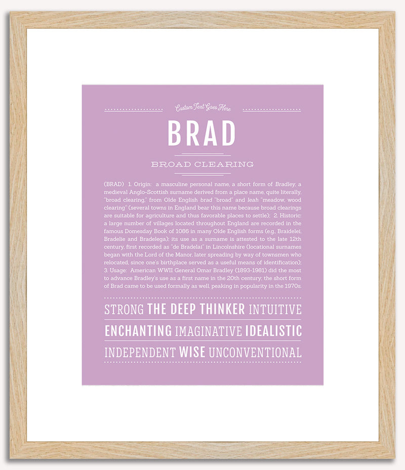 Brad | Name Art Print