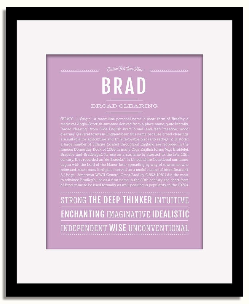 Frame Options | Lilac | Black Frame, Matted