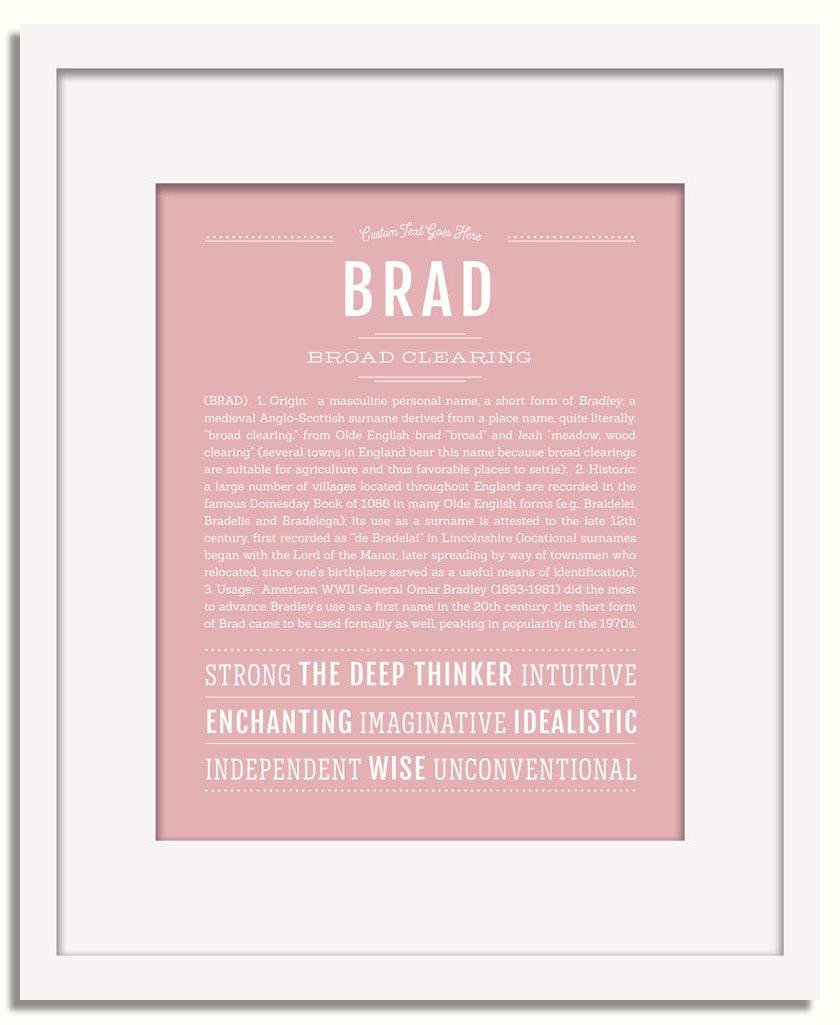 Frame Options | Dusty Rose | White Frame, Matted