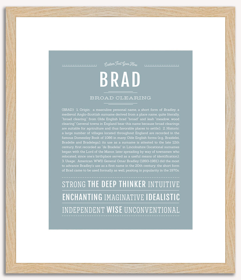 Brad | Name Art Print