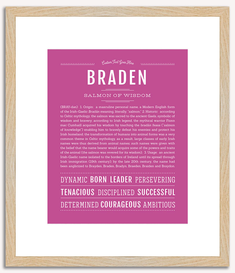 Braden | Name Art Print