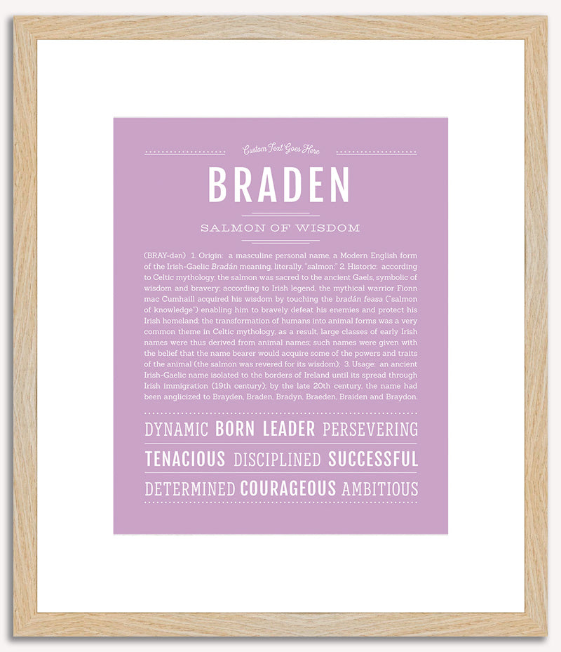 Braden | Name Art Print