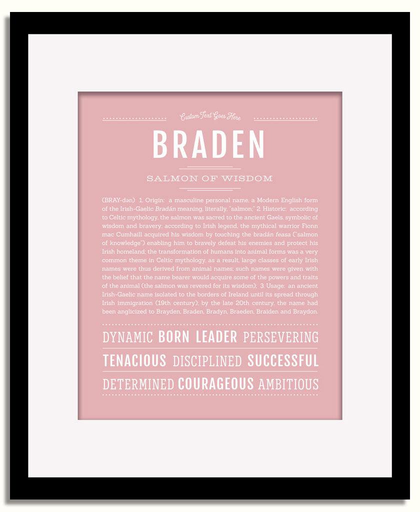 Frame Options | Dusty Rose | Black Frame, Matted