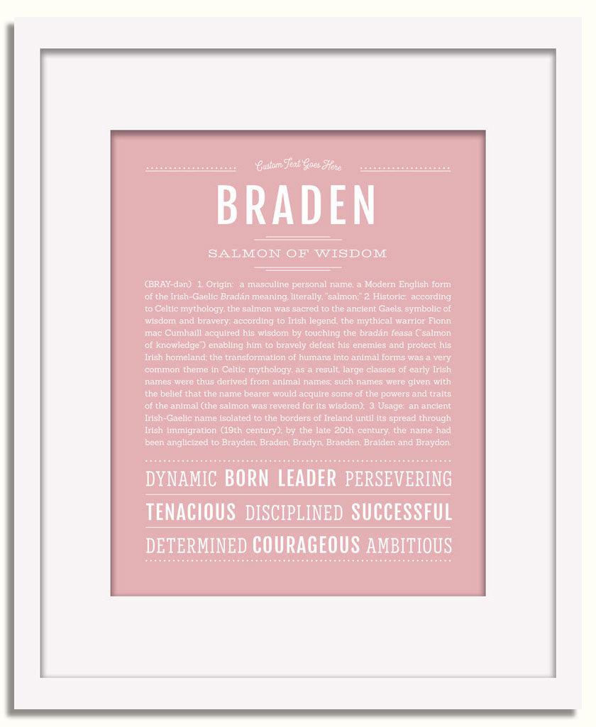 Frame Options | Dusty Rose | White Frame, Matted