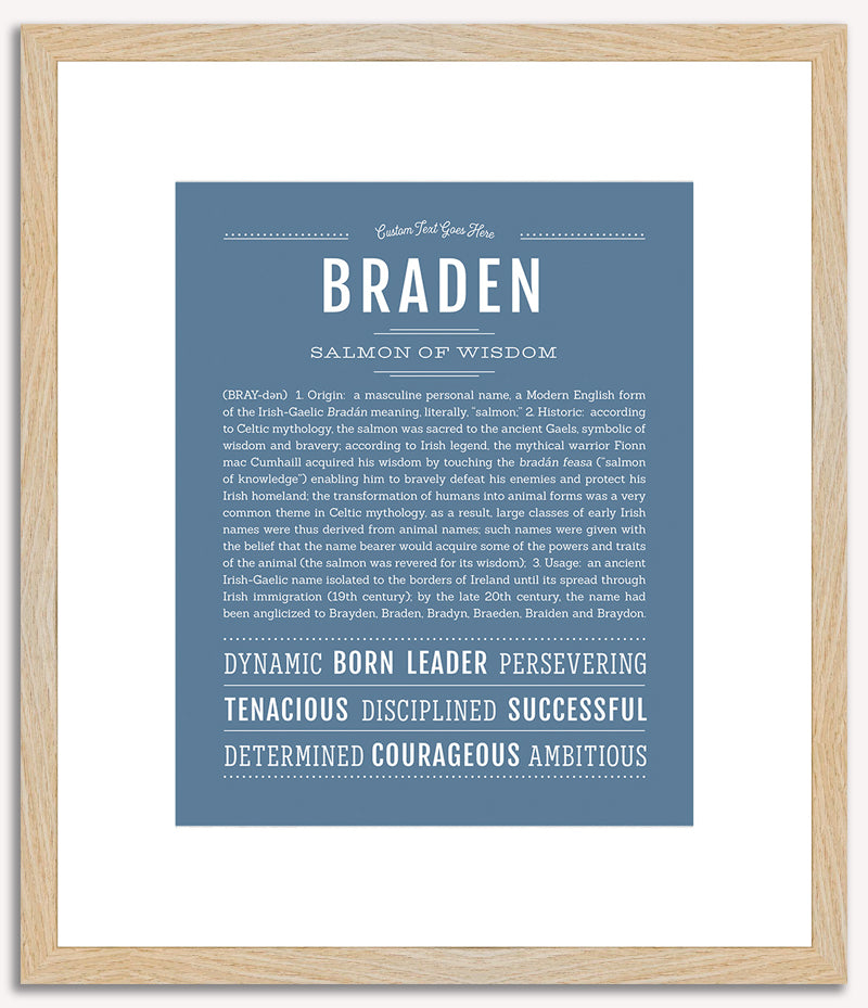 Braden | Name Art Print