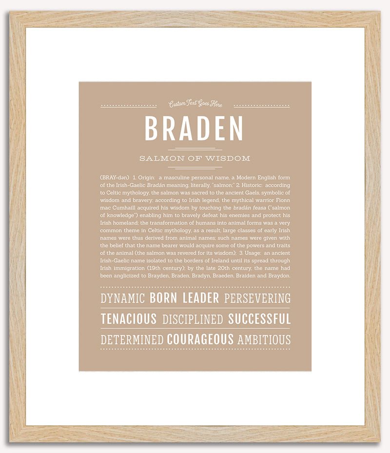 Braden | Name Art Print