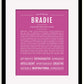 Frame Options | Dark Pink | Black Frame, Matted