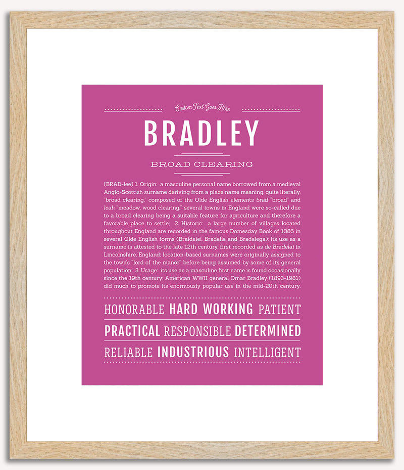 Bradley | Name Art Print