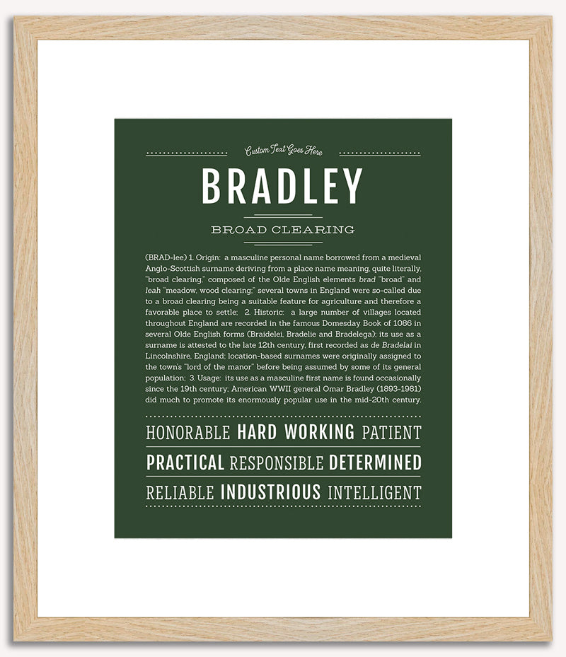 Bradley | Name Art Print