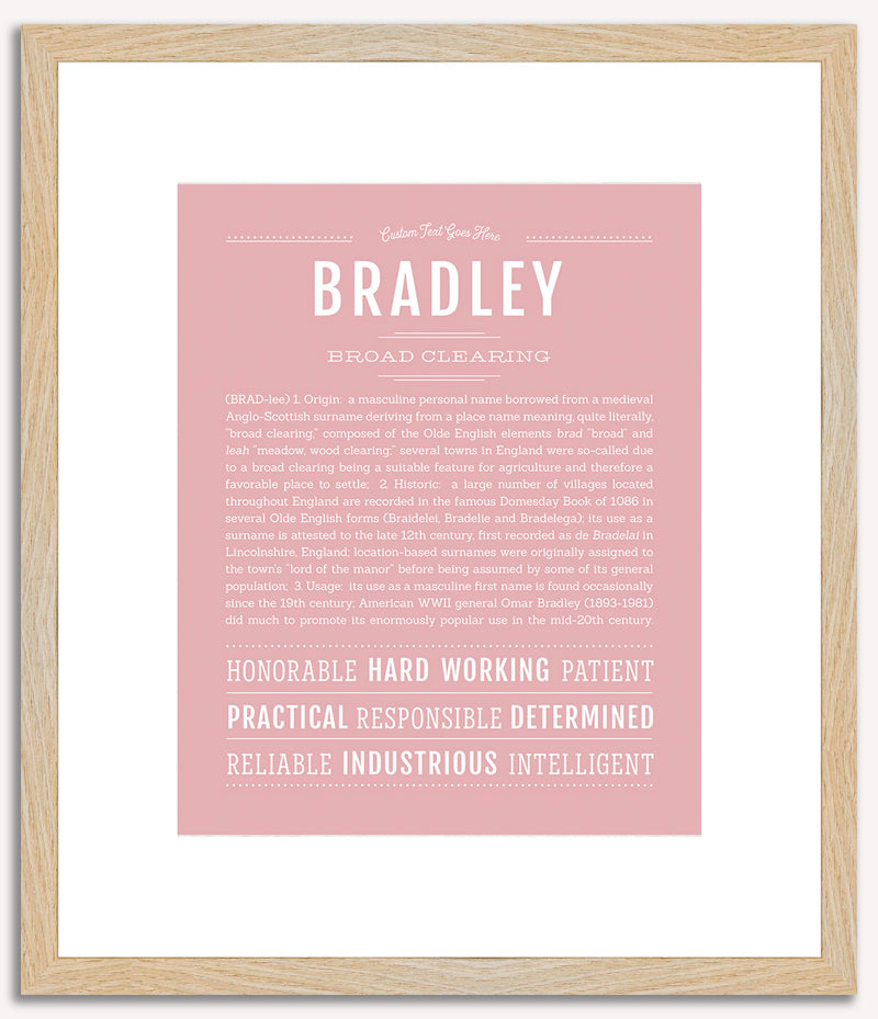 Bradley | Name Art Print