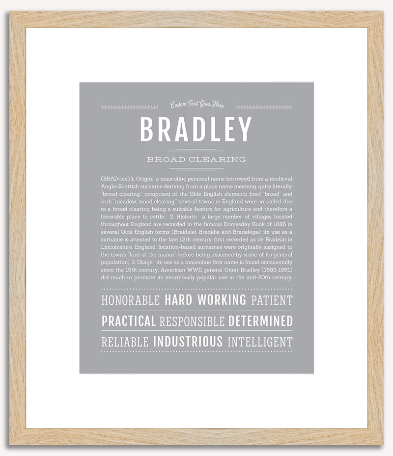 Bradley | Name Art Print