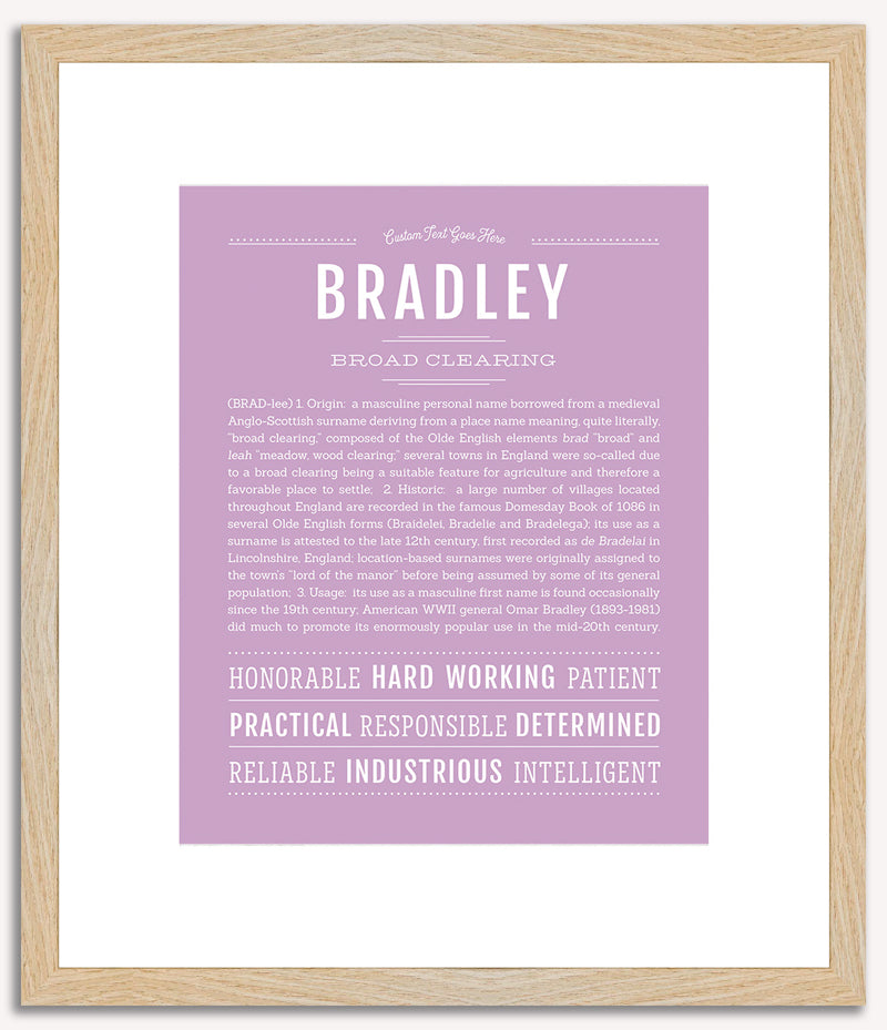 Bradley | Name Art Print