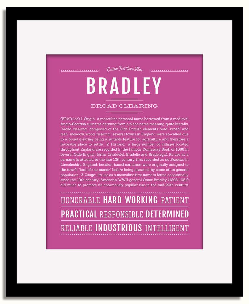 Frame Options | Dark Pink | Black Frame, Matted