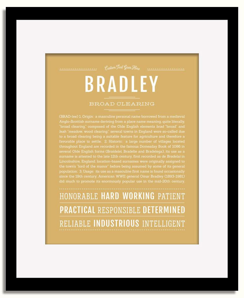 Frame Options | Matte Gold | Black Frame, Matted