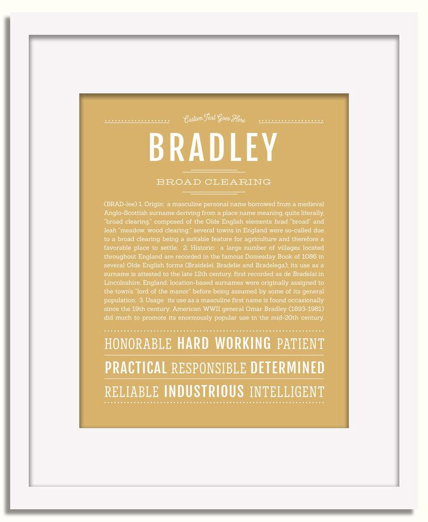 Frame Options | Matte Gold | White Frame, Matted