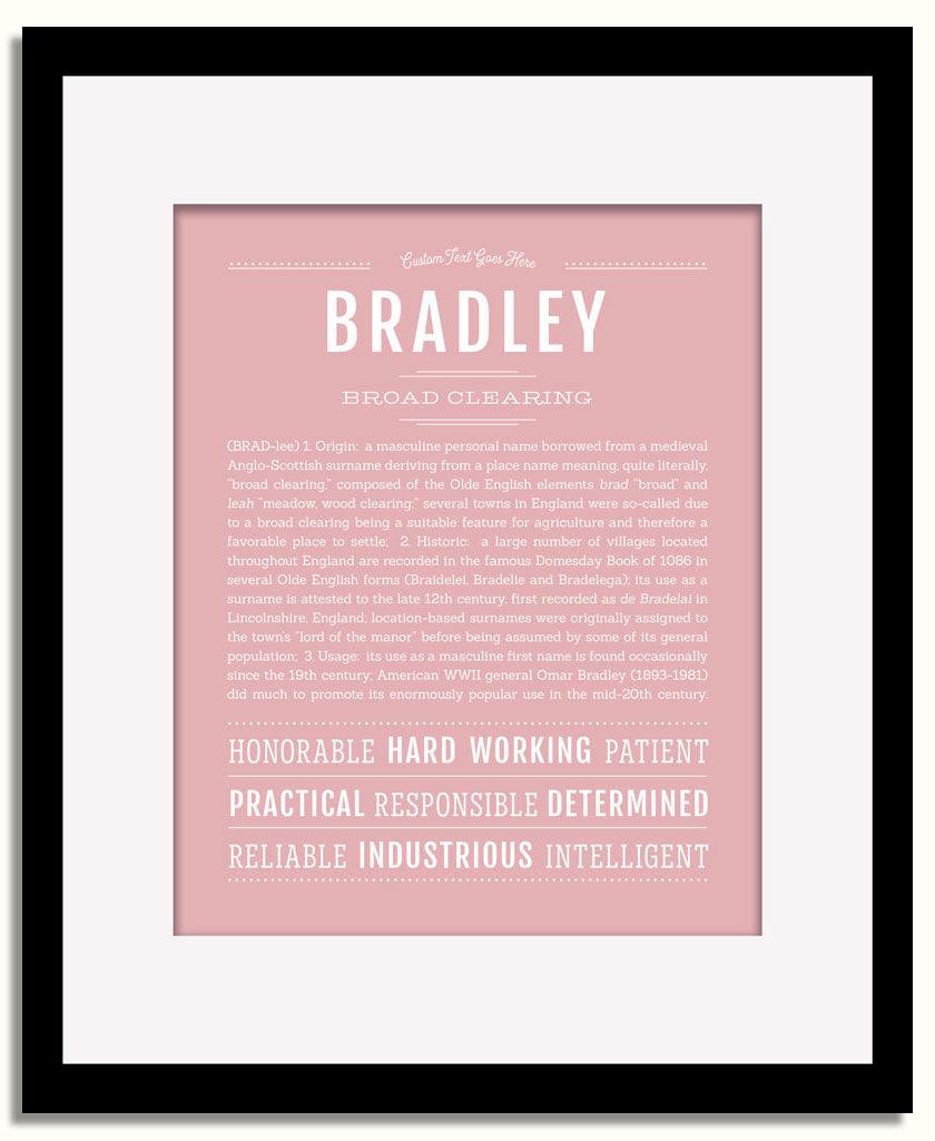 Frame Options | Dusty Rose | Black Frame, Matted