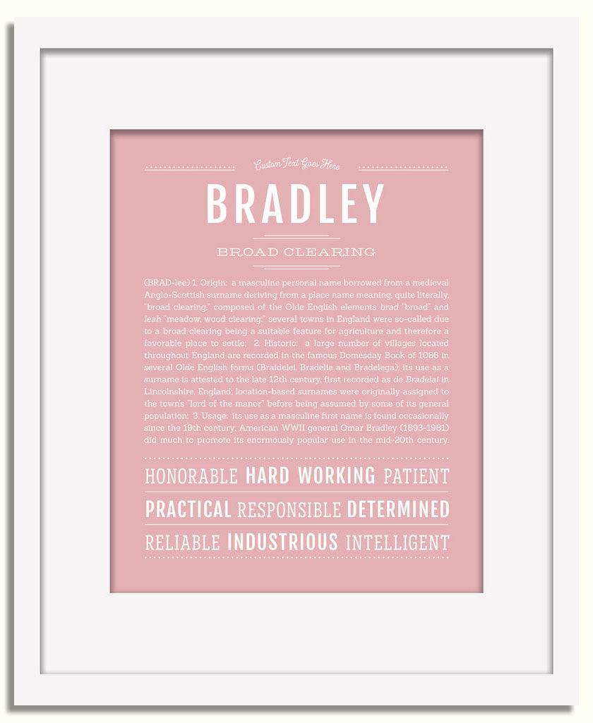 Frame Options | Dusty Rose | White Frame, Matted