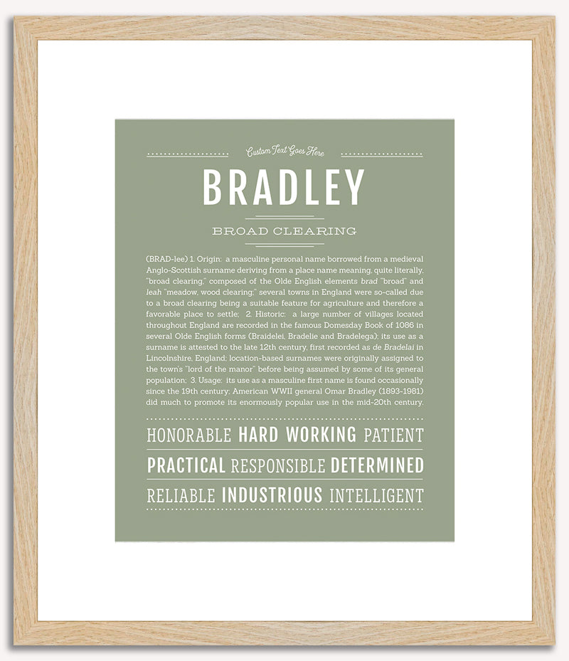 Bradley | Name Art Print